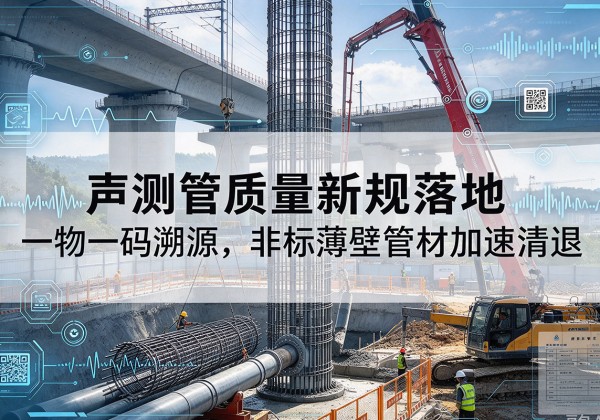 资中声测管质量新规落地，一物一码溯源，非标薄壁管材加速清退
