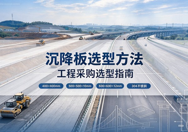 资中沉降板选择方法